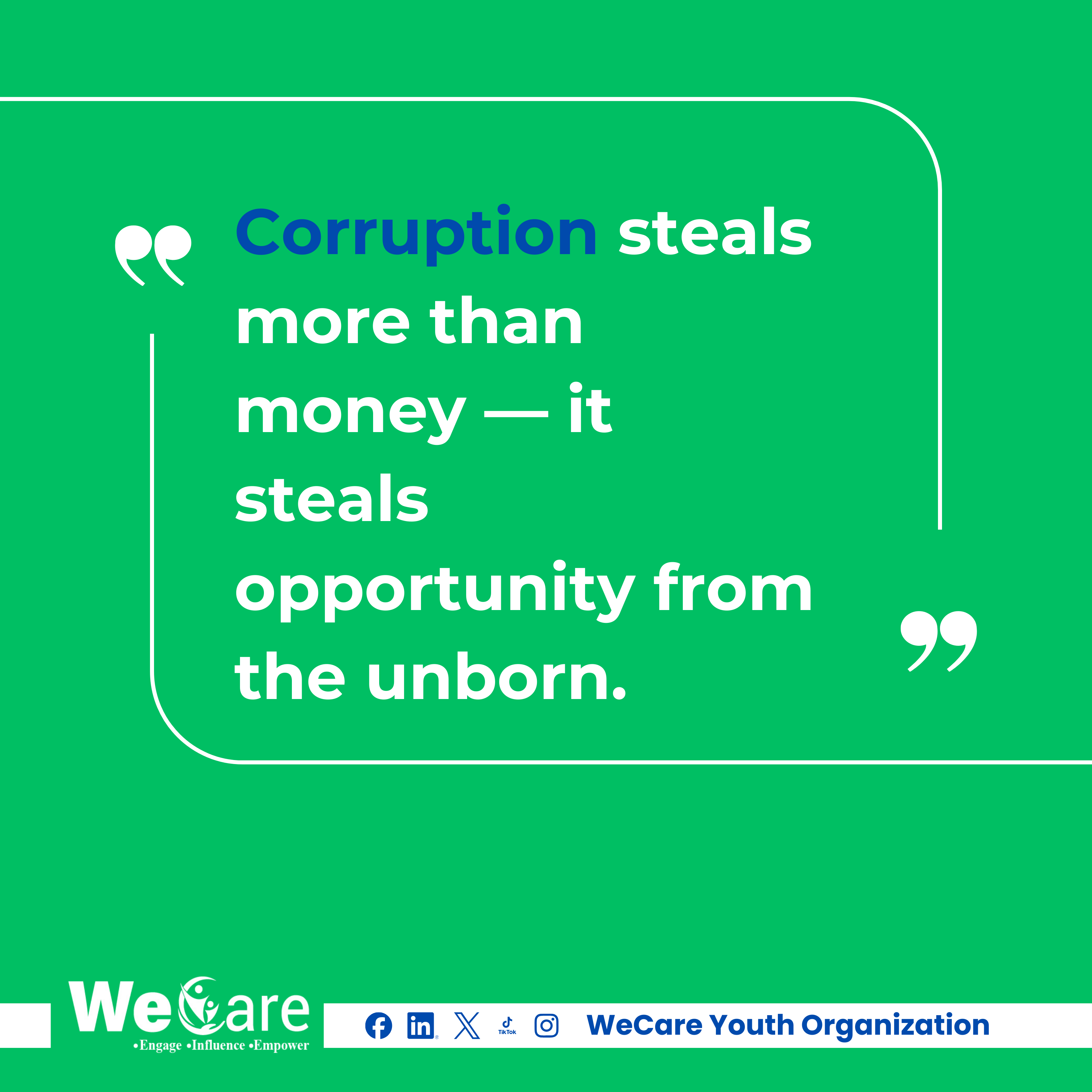 Anti-corruption Campaign poster 4